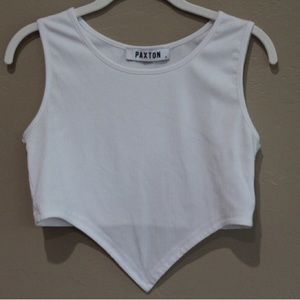 Paxton White Crop Top